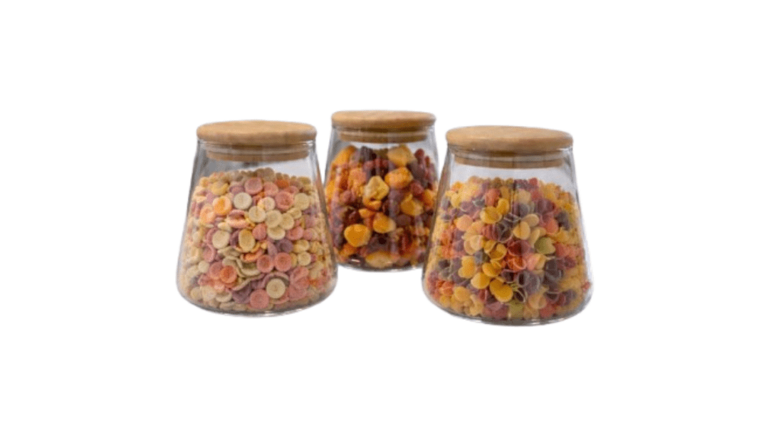 3'lü kapaklı kavanoz