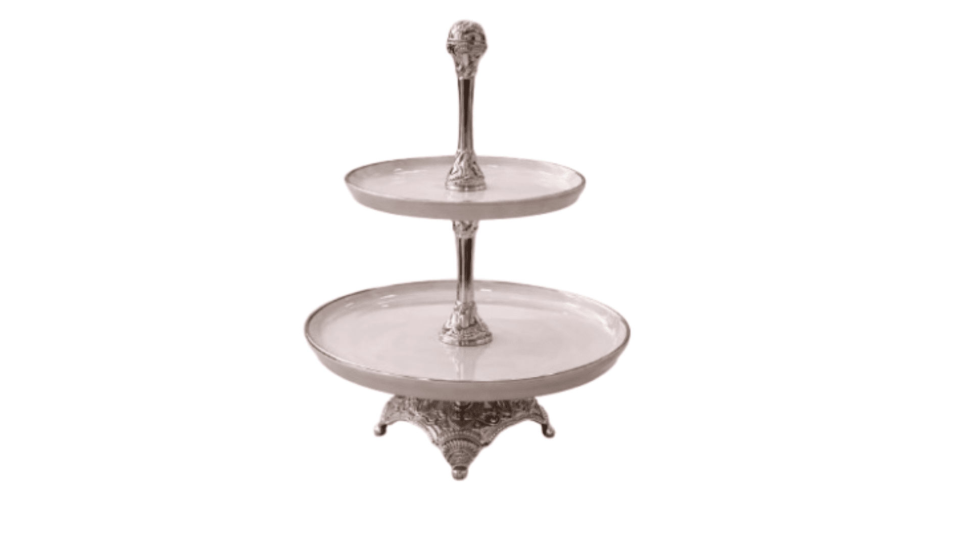 2 katlı porselen kurabiyelik